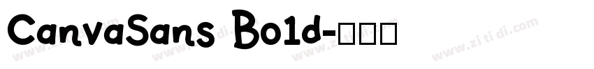 CanvaSans Bo1d字体转换